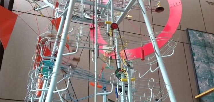 Photo: Audiokinetic Sculpture at Museum of Science in Boston, MA.